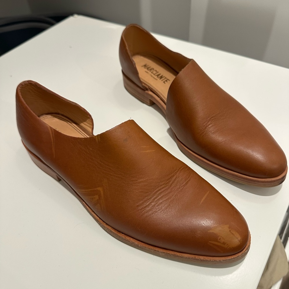 Marciante  Brown Leather Men's loafer Shoes